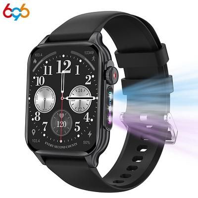 696 P6 Orologio intelligente 1.96 pollice Orologio da Corsa Fitness Smartwatch Bluetooth ECGPPG Contapassi Promemoria chiamata Compatibile con Android iOS Da donna Da uomo Chiamate in vivavoce