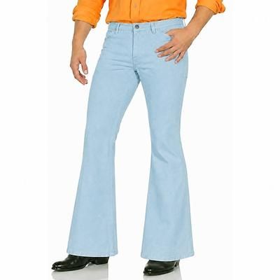 Retrò Vintage Anni '70 Pantaloni Pantaloni a zampa d'elefante Pantaloni a zampa Hippie Disco Tinta unica Costume Per uomo Halloween Carnevale Feste Abbigliamento Quotidiano Parata dell'Orgoglio Adulti