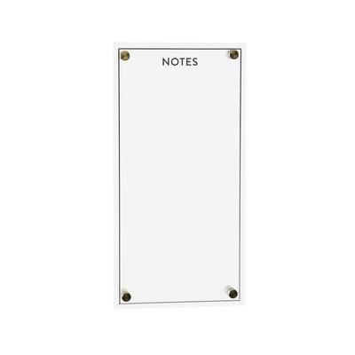 Acrylic Dry Erase Notes Board 13"H by Melrose in White