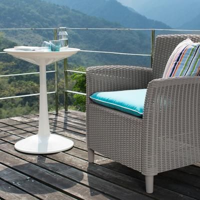SPROUT 2 IN 1 SIDE TABLE by Polder in Black