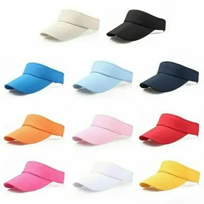 Hommes femmes chapeau visière pare-soleil réglable sport Tennis Golf bandeau casquette unisexe