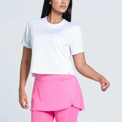 Lucky in Love Power Box Tee Women's Tennis Apparel White
