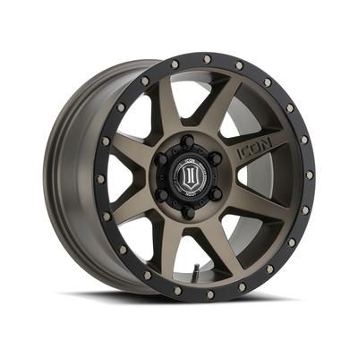 ICON Vehicle Dynamics Wheel Aluminum Bronze, nan, Lifetime Limited Warranty - 2-year Poweder Coat Finish ICNWH1817857345BR