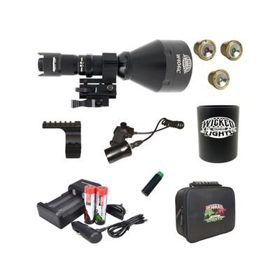 Wicked Hunting Lights W404iC LED Deluxe Night Hunting Light Kit Black W2080