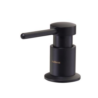 Krowne 19-420B Deck Mount Manual Liquid Soap Dispenser - Matte Black