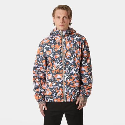 Helly Hansen Men's Core Graphic Rain Jacket Orange S