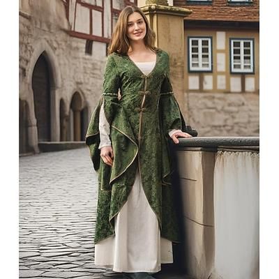 Retrò Vintage Medievale Rinascimento Vestito Abito da Ballo Vichingo Cavaliere Celtico Costume Per donna Celtico Reale Halloween Carnevale Feste Performance LARP Adulti Vestito