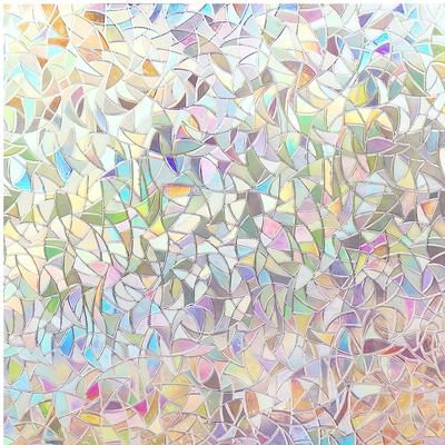 TEMU 1 Roll Decorative Glass Window Film, Static Clings Glass Film, Window Privacy Film, Static Window Sticker For Home Decor