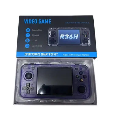 r36h Handheld Game Console 3.5-Inch IPS Screen Linux RK3326 Retro 64/128GB Open-Source Linux System Classic Game Consoles