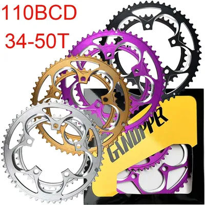 110BCD 50T 34T Star for SRAM FSA Chainring Road Bicycle Chainwheel 110mm Crown Double Chainring 9/10/11/12 S Sprocket Bike Parts