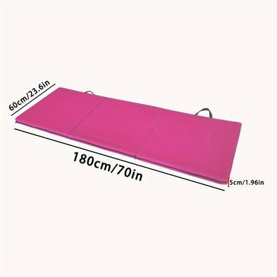 TEMU Barbell All-purpose Folding Anti-tear Exercise Training Aerobic Fitness Gym & Gymnastics Balance Mat | Multiple Options, Pvc Material, Suitable For All Users