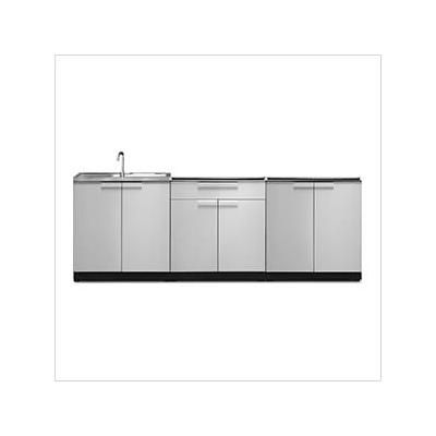 NewAge Outdoor Kitchens Stainless Steel 3-Piece Outdoor Kitchen Set (No Countertop)