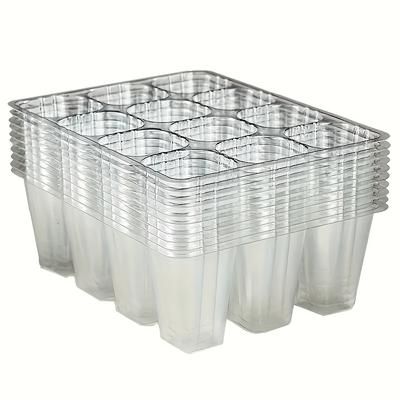 TEMU 6 Sets Of 72 Seed Trays With Breathing Holes, Suitable For Indoor And Outdoor Planting - Suitable For Vegetables, Flowers And Herbs - Reusable Plastic Seed Containers
