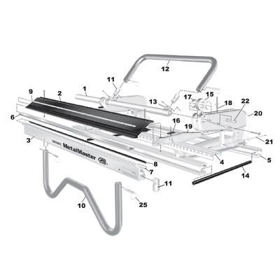 Van Mark Industrial Metal Master 20 EZ 60 Series Parts 4107 - Locking Handle Bracket