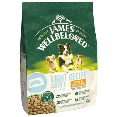 12kg Light Turkey & Rice James Wellbeloved Dry Dog Food