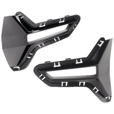 Replacement Bumper Grille Gloss Black, Front, Driver & Passenger Side, 1-year unlimited-mileage warranty SET-RB01530107