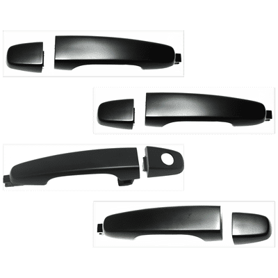 Replacement Exterior Door Handle Plastic Primed, Front & Rear, Driver Passenger Side, SET-REPP462111-B