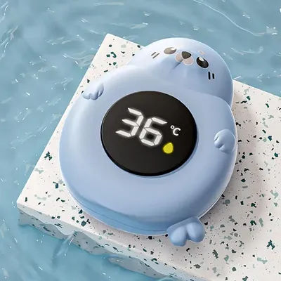 Thermomètre de bain pour bébé, moniteur de température de baignoire, résistant à l'eau chaude et froide, moniteur d'avertissement de température, capteur amélioré, affichage LED