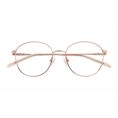 Unisex s round Rose Gold Eco Friendly,Metal Prescription eyeglasses - Eyebuydirect s Coles