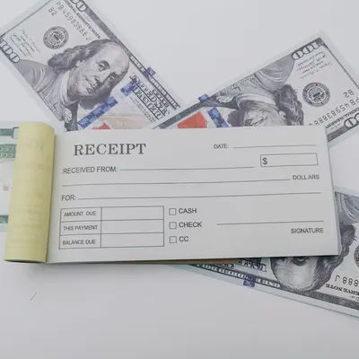 1/5pcs Premium Handmade Business Receipts 50SET Receipt Book for Small Business Receipt Forms with Date Amount Due Checklist