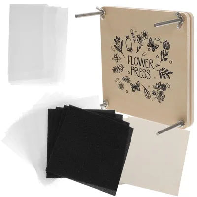 1 set Flower Pressing Kit DIY Plant Leaf Press Tool Dried Flowers Embossing Device Wedding Craft Decor Kids Handmade Toy Wood