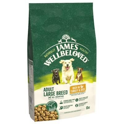 10kg Large Breed Turkey & Rice James Wellbeloved Adult Dry Dog Food