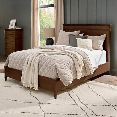 Dakota Wood Platform Bed - Heritage Brown, Heritage Brown/Storage, King/Heritage Brown/Storage - Grandin Road
