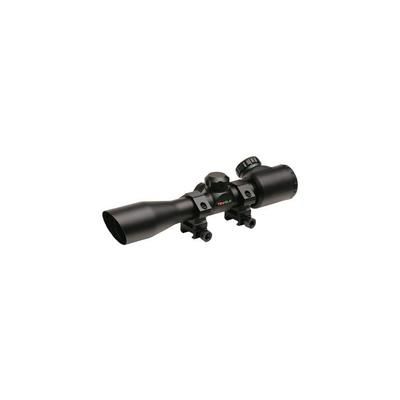 TruGlo 4X32MM COMPACT CROSSBOW SCOPE ILLUMINATED BDC W/ RINGS Black TG-TG8504B3L