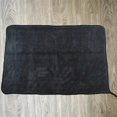 TEMU Premium Microfiber Car Towel - Double-twist Pile Design, Streak-free & Quick-dry, Lightweight For Cars, Trucks, Boats, Vehicles & Marine Use