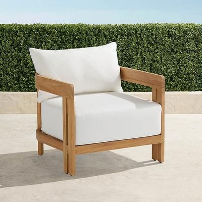 Porticello Lounge Chair in Natural Teak - Olivier Sand - Frontgate