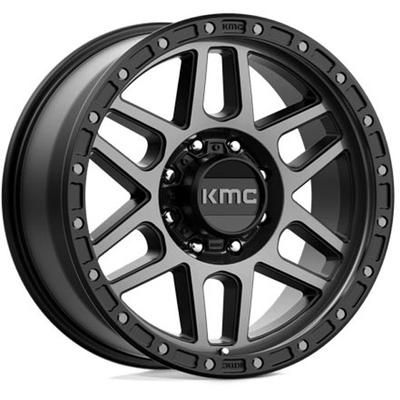 KMC Wheel Aluminum Satin Black, Lifetime Limited Warranty on Structure; 1 Year Finish KM54429088418