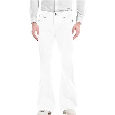 Retrò Vintage Anni '60 Hippie Lunghezza lunga Pantaloni Pantaloni a zampa d'elefante Pantaloni a zampa Hippie Tinta unica Costume Per uomo Halloween Carnevale Mascherata Festival Musicale Evento