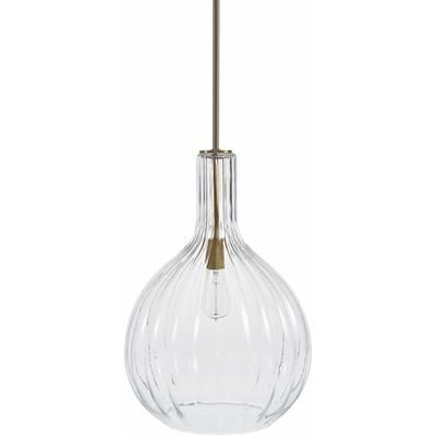 Noordbroek 14"L x 14"W x 23"H Rustic Clear/Metallic Pendant - Boutique Rugs