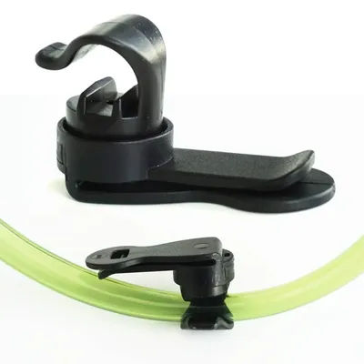 Outdoor Hiking Backpack Hanger Magnetic Drinking Tube Water Bladder Clip Rotatable Drinking Tube Clip Drinking Water Bag Clip