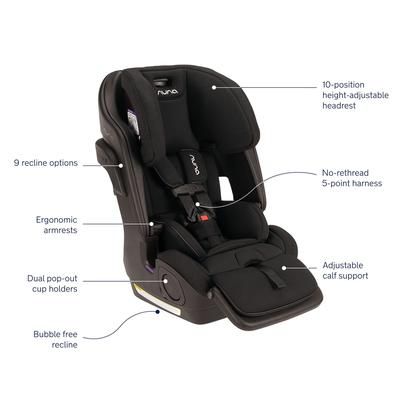 Nuna LUMN Harness to Booster Car Seat - Caviar