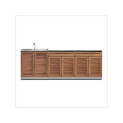 NewAge Outdoor Kitchens Grove 3-Piece Outdoor Kitchen Set (No Countertop)