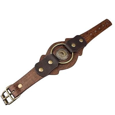 Retrò Vintage Medievale Rinascimento Braccialetto Pirata Guerriero Cavaliere Vichingo Costume Per uomo Costumi da pirata Halloween Carnevale Festa Sera Adulti Braccialetto