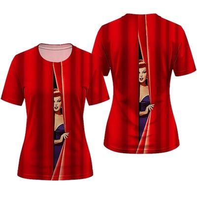 T-shirt Manifesto retrò Ragazza retrò Anni 1950 Retrò Vintage Corte Girocollo Grafico per Per donna Adulti Stampa 3D per Mascherata Quotidiano Vacanza Feste