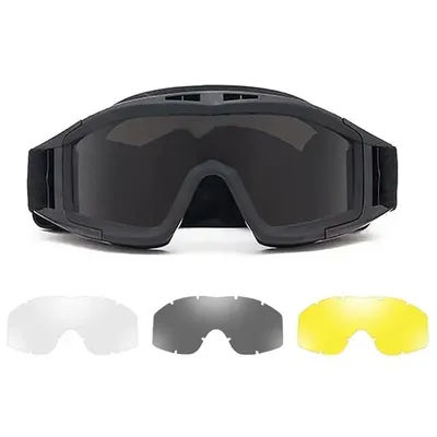 Occhiali tattici da tiro antideflagranti Anti-impatto CS Gioco di guerra Airsoft Paintball Caccia Occhiali da alpinismo Occhiali