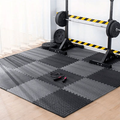 TEMU 20pcs Interlocking Fitness Mat Set – Anti-slip, Waterproof Eva Foam For Gym And Home Use – Durable Puzzle Floor Mats