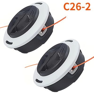 TEMU 1x C26-2 Trimmer Head - Compatible With Fs55, Fs56, Fs70, Fs90, Fs110, Fs120, Fs130 Models - , Plastic Construction, Efficient Lawn Care