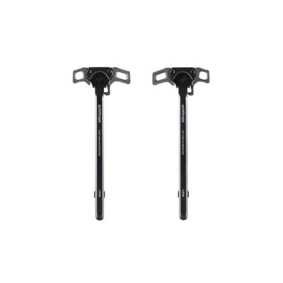 Blackout Defense Stryker Ambi Gas-Deflecting Charging Handle Left-Hand Deflection Compact Lever Grey Grey CHG15LEFTCMTGRY
