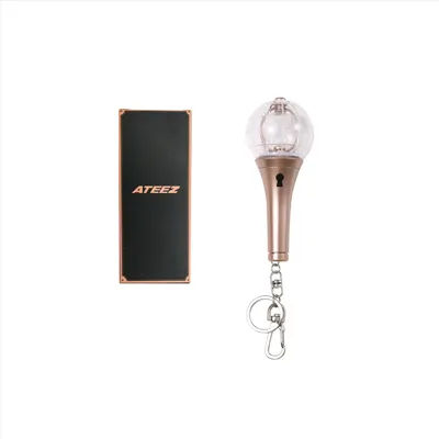 Mini Kpop Ateezed Ver.2 Lightstick Keychain Globe Light Stick Pendant Toys