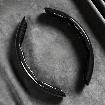 TEMU Fiber Steering Wheel Cover - Segmented Stereo Design, Pvc Material, Stylish Interior Accessory For Vehicles, Steering Accessories | Stylish Steering Cover | Durable Steering Wheel Cover