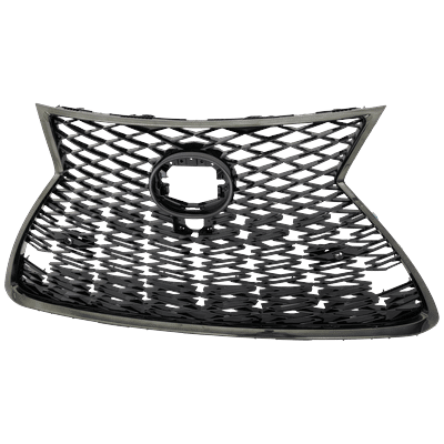 JC Whitney Grille Assembly Plastic Painted Dark Gray Shell & Insert Insert, Front, 1-year unlimited-mileage warranty RL07010033