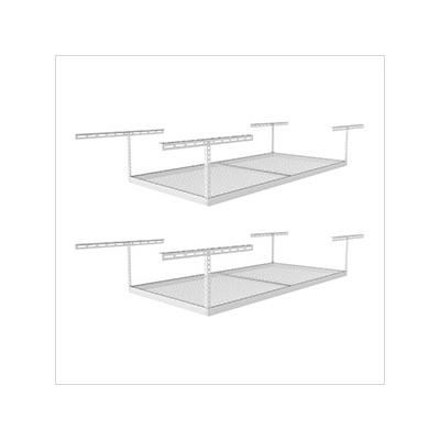 MonsterRax 4 x 8 Overhead Storage Rack 12-21-Inch Drop (2-Pack)