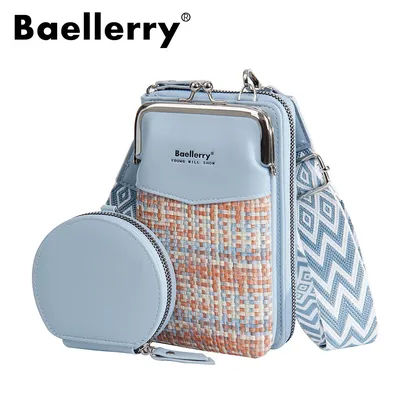 Baellerry New Women Composite Bags Zipper Crossbody Shoulder Big Capacity Phone Pocket Female Wallet Handbags Wallet Women's Bag