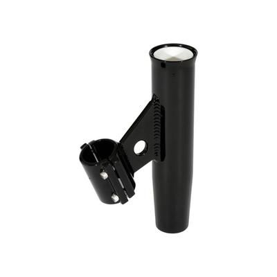 Lee's Tackle Clamp-On Rod Holder - Black Aluminum - Vertical Mount - Fits 1.050 O.D. Pipe RA5001BK
