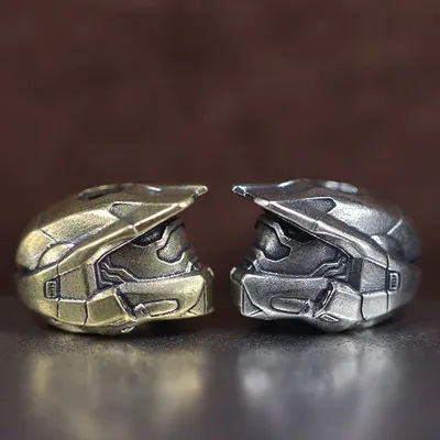 Helmet Brass Knife Beads EDC Outdoor DIY Paracord Accessories Handmade Woven Bracelet Lanyard Pendants Hangings Charms Vintage