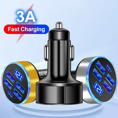 3.1A USB Car Charger Fast Charging Type C USB Phone Adapter in Car For iPhone 13 Pro Xiaomi Huawei